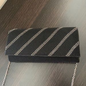 Black and Silver Clutch Purse
